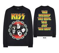 Kiss - T-Shirt Maniche Lunghe # M Unisex Black # You Wanted The Best [Import]