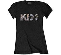 Kiss - T-Shirt # XL Ladies Black # Logo [Import]