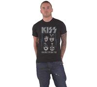 Kiss - Kiss T Shirt Made for Lovin You Band Logo Nouveau Officiel Homme Noir Size XL