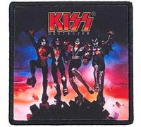 Kiss - Kiss Patch Destroyer Album Cover Band Logo Nouveau Officiel Noir Printed Iron On Size Accessory Size
