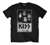 Kiss Unisex T-Shirt: Tonight (Noir) Size XL