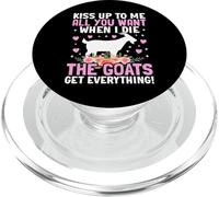 Kiss Up to Me All You Want When I Die The Goats Get PopSockets PopGrip pour MagSafe