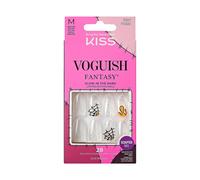 KISS Voguish Fantasy Halloween Nails Noir et rose X-Long Longueur Forme Stiletto Colle ongles en gel rose (2 g) Mini lime ongles Bton de man