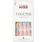 KISS Voguish Fantasy Medium Glue-On Nails Disco Ball Multi Colored 28 Piece Set