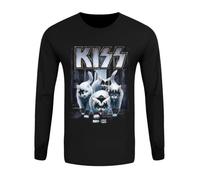 Kiss X Horror Cats Creatures T-shirt à manches longues Noir