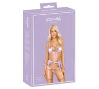 Kissable - ensemble lingerie rose brodé romantique (rose)