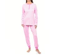 Kisses&Love Pyjama en Coton à Manches Longues pour Femme KLP1