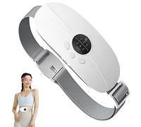 Kissleaf Ceinture Chauffante Regle Douloureuse,Chauffant Regles Douloureuses,USB Rechargeable Ceinture Menstruelle Chauffante,3 Niveaux Chaleur 3 Modes Ceinture Chauffante Ventre (blanc)