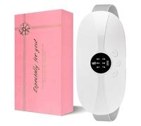 Kissleaf Ceinture Chauffante Regle Douloureuse,Patch Chauffant Regles Douloureuses,USB Rechargeable Ceinture Menstruelle Chauffante,3 Niveaux Chaleur 3 Modes Ceinture Chauffante Ventre (Blanc)