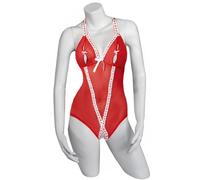 KissMe Body "X-mas Invitation en rouge, taille : S/M