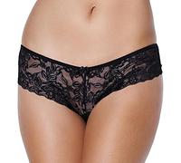 KissMe Culotte/Hipster Noir Léopard Bow avec Nœud en Motif Léopard Taille L/XL