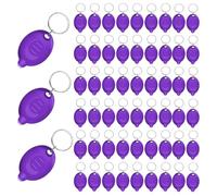 Kissmii 48 Pièces Mini Lampe de Poche Porte-Clés UV, Lumière Noire Portable, Lampe de Poche 12 Lumens, Petite Lampe de Poche Porte-Clés, Batterie Incluse