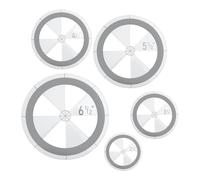 Kissmii 5 Modèles de Cercles pour Le Dessin de Quilting, Règle de Coupe de Cercle de Courtepointe Ronde en Acrylique