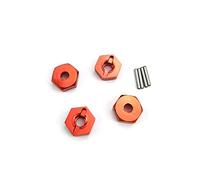 Kissmii Adaptateur Hexagonal de Moyeu de Roue de Combinaison 12Mm pour MN86K MN86KS MN86 MN86S MN G500 1/12 Accessoires de PièCes de Mise à Niveau de Voiture RC, Rouge