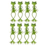 Kissmii Attaches en Forme de Grenouille pour Plantes 8pack Clips Flexibles Ajustables pour Attacher Les Tiges de Plantes dans Le Jardin, Idéal pour la Plantation de Légumes et Les Vignes.