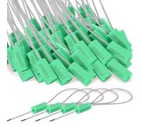 Kissmii Lot de 120 plombs de sécurité en métal pour câbles en acier, étiquettes de sécurité, étiquettes inviolables,
