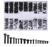 Kissral 500 Pièces Vis pour Lunettes Tete Ronde Kit de Vis pour Ordinateur Portable Universel M1.2 M1.4 M2 Noir