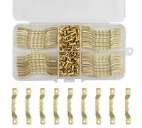 Kissral Cadre Photo Crochets 100 Pièces Suspendu Durable Cintres à Cadre en Dents de Scie à Double Trou Fixations pour Cadre avec Boîte de Rangement