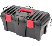 Boîte à outils charge jusqu'à 11,5 kg ergonomique en polymère durable.