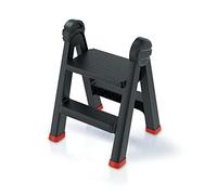 Kistenberg Escabeau Pliant avec 2 marches (accès des Deux côtés, Pliable, Charge maximale 150 kg, avec Pieds antidérapants, Plastique, 470 x 435 x 630 mm)