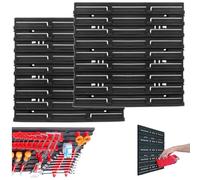 Kistenberg Lot de 2 étagères murales pour boîtes empilables - Boîtes de rangement pour bec - Boîte de rangement - Boîte de rangement - Plaque murale à outils - Étagère murale