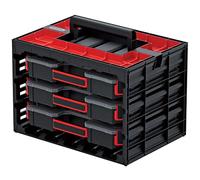 Mallette à outils Kistenberg Tagercase 40 KTC40306S-S411 3 organiseurs empilés horizontalement