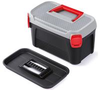 KISTENBERG SMART IML mallette a outils, 38 × 23,4 × 22,5 cm, motif diamond plate, KSML40K1