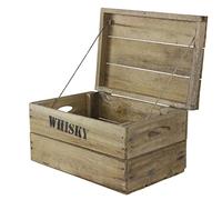 Kistenkolli Altes Land Coffre en bois avec couvercle Coffre au trésor Coffre en bois Coffre de mariage (S 34 x 24 x 20 cm)