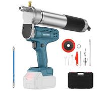 Kistrba Pistolet à graisse électrique sans fil pour batterie Makita 18 V (sans batterie), 12000 PSI 140 g/min, pistolet à graisse électrique haute performance avec tuyau haute pression de 30 cm, pour