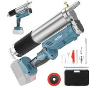 Kistrba Pistolet à graisse électrique sans fil pour batterie Makita 18 V (sans batterie), poignée pistolet 2 en 1 et poignée droite, 12 000 psi, 150 g/min, tuyau haute pression 30 cm, pour équipement