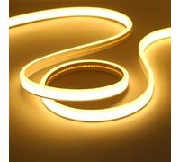 KISUFU 12V Bande LED Neon COB, IP65 Étanche 320 LEDs/m 2 PIN Ruban LED Double face lumineuse Lumineuse Néon pour Chambre TV Rétroéclairage Cuisine Décor DIY.(Sans adaptateur secteur)