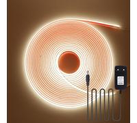 KISUFU 12V Ruban LED COB 320 LEDs/M DC Étanche IP68 Bande LED Light Strip avec Alimentation pour la intérieure et extérieure de la cuisine à la maison Décoration
