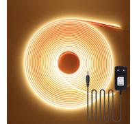 KISUFU 12V Ruban LED COB 320 LEDs/M DC Étanche IP68 Bande LED Light Strip avec Alimentation pour la intérieure et extérieure de la cuisine à la maison Décoration