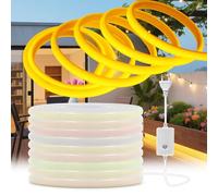 KISUFU 220V Ruban LED COB, Dimmable Flexible DIY Neon Lumineuse IP65 Étanche Bandeau Bande LED Light Strip pour DIY Chambre, Cuisine, Exterieur Maison Décoration.