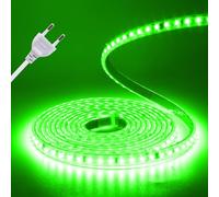KISUFU 220V Ruban LED, SMD 2835 120 Led/m Bande LED, IP65 Étanche 10cm Cuttable super lumineux Ruban adhésif pour papeterie Alimentation directe Strip Light pour l'intérieur de la cuisine, la maison