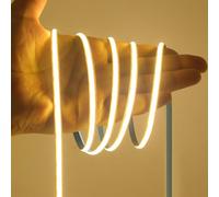 KISUFU 24V COB Ruban LED, 400 LEDs/m 5MM de large Adhésif Haute Luminosité LED Bande 2PIN coupe libre Non étanche Strip Light pour Fête, Comptoir, étagère, Décoration Intérieure.(sans alimentation)