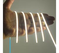 KISUFU 24V COB Ruban LED, 400 LEDs/m 5MM de large Adhésif Haute Luminosité LED Bande 2PIN coupe libre Non étanche Strip Light pour Fête, Comptoir, étagère, Décoration Intérieure.(sans alimentation)