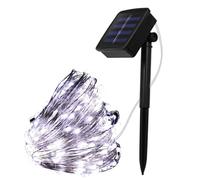 KISUFU Bande LED Lumières Solaire Extérieures, 8 Modes 50 LEDs 7M IP65 Étanche Ruban Tube Fil De Cuivre de Corde Guirlande Lumineuse Pour Cour Fête Jardin Noël Décoration Exterieur.