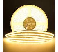 KISUFU Bandeau LED COB 220V, 2 PIN 240 Leds/m IP20 Non Étanche 10cm Flexible Cuttable LED Ruban Strip light pour Maison Chambre Cuisine DIY Décorer. (Sans adaptateur secteur)