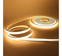 KISUFU Bandeau LED COB 220V, IP65 étanche Flexible néon LED Strip 288 Leds/m Bandes à LED Ruban pour DIY Chambre, Cuisine, Exterieur Maison Décoration. Blanc chaud,30M