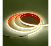 KISUFU COB LED bande 12V néon bande 320led / M ip68 imperméable à l'eau flexible LED lumière pour armoire maison extérieur DIY (alimentation non incluse)