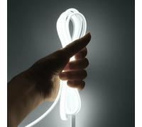 KISUFU Ruban LED COB 12V, 320 LEDs/m 2PIN Etanche IP67 Bande LED, Adhésif double face Flexible, Haute Densité Largeur 8mm Light Strip pour Décoration de la Maison.(Sans alimentation électrique)