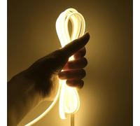 KISUFU Ruban LED COB 12V, 320 LEDs/m 2PIN Etanche IP67 Bande LED, Adhésif double face Flexible, Haute Densité Largeur 8mm Light Strip pour Décoration de la Maison.(Sans alimentation électrique)