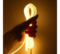 KISUFU Ruban LED COB 12V, 320 LEDs/m 2PIN Etanche IP67 Bande LED, Adhésif double face Flexible, Haute Densité Largeur 8mm Light Strip pour Décoration de la Maison.(Sans alimentation électrique)