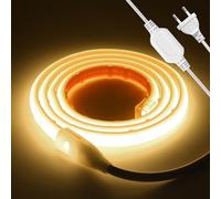 KISUFU Ruban LED COB 220V, 288 LED/M IP67 Etanche Bandeau LED Néons Bande,50cm Couper, Colle double face, Super Lumineux Strip Light pour Extérieur Chambre à Coucher, Décoration de la Maison