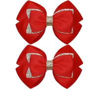KISZU Pinces à cheveux de 10,2 cm - Grand ruban scintillant - Barrettes crocodiles à paillettes - Accessoires pour cheveux pour tout-petits, enfants, adolescents, femmes