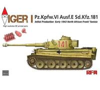 Rye Field Model Maquette Char Tiger I Pz.kpfw.VI Aust.e SD.kfz.181 Initial Production, Early 1943 North African Front/Tunisia