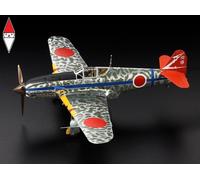Tamiya Maquette d'avion IJA Ki-61-Id Hien 25424 – 1/48 argent avec Camodek, kit plastique