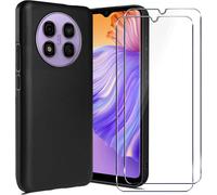 Kit 1 Coque Silicone Souple Noire + 2 Verres Trempés Pour Ulefone Note 15 ¿ Antichoc, Coins Renforcés, Bords Surélevés & Découpes Précises