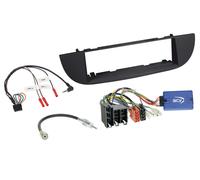 Kit 1-DIN compatible avec Fiat 500(ZAF 312) 10/2007-07/2015 SWC/antenne